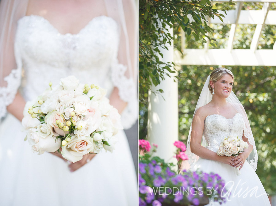 White flowers bridal bouquet in Pittsburgh